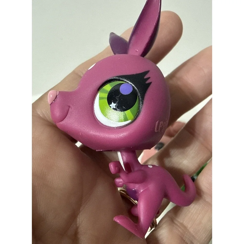 Hasbro Littlest Pet Shop LPS 5 Pcs‎ Mixed LOT  Pink Kangaroo Cat Green Lizard